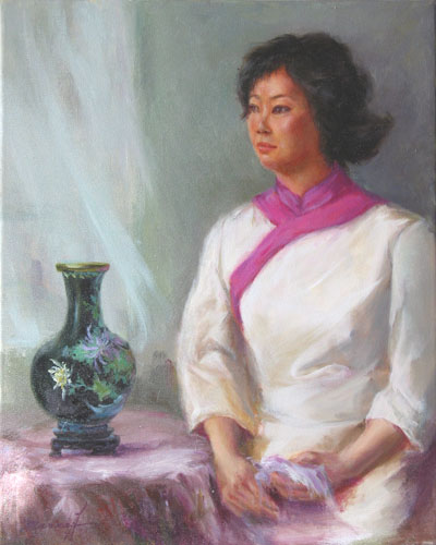 Lady and a Vase